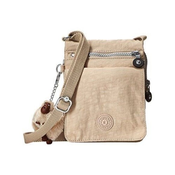Kipling El Dorado Water Resistant Nylon Dual Hook Loop Laps Adjustable Crossbody - Picture 1 of 8
